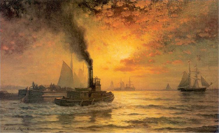 New York Harbor, Moran, Edward